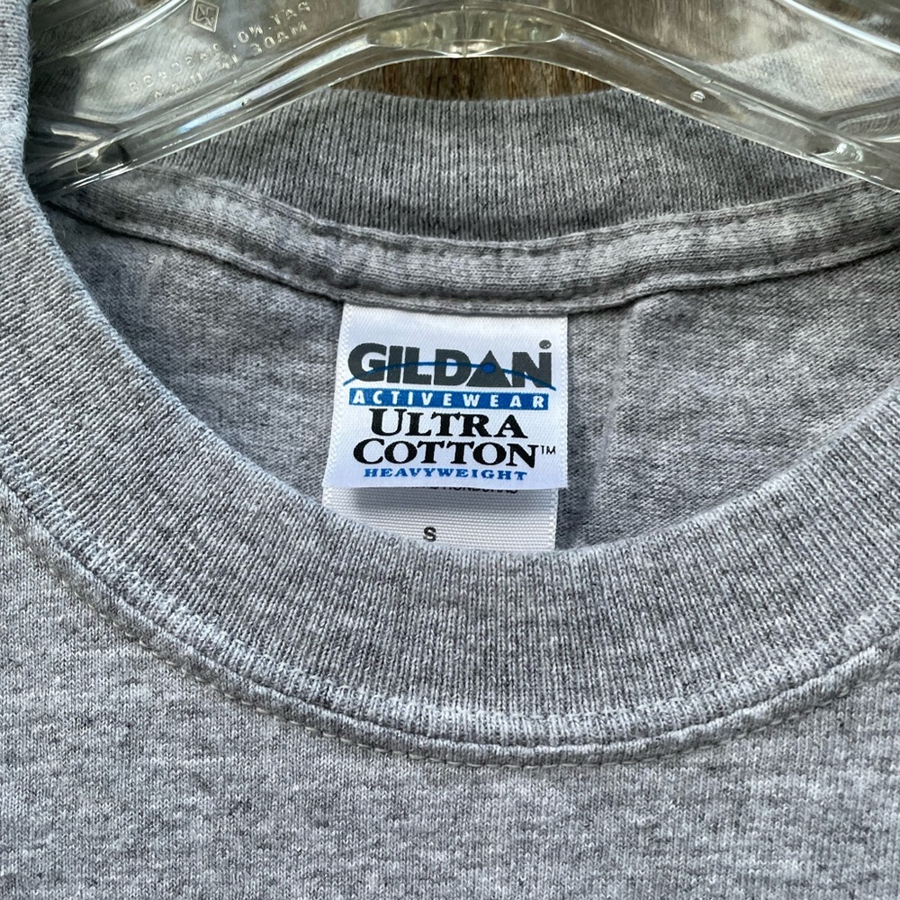 Gildan Alien Landing Grey Cotton Graphic Unisex Short Sleeve Tee size Small - Picture 5 of 6